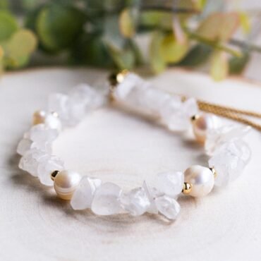 Armband met bergkristal en parels kopen