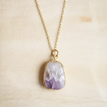 amethist ketting goud kopen