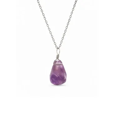 Divi - Amethist ketting zilver