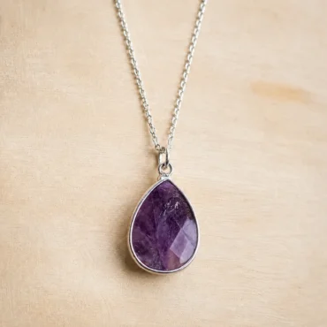 amethist ketting goud